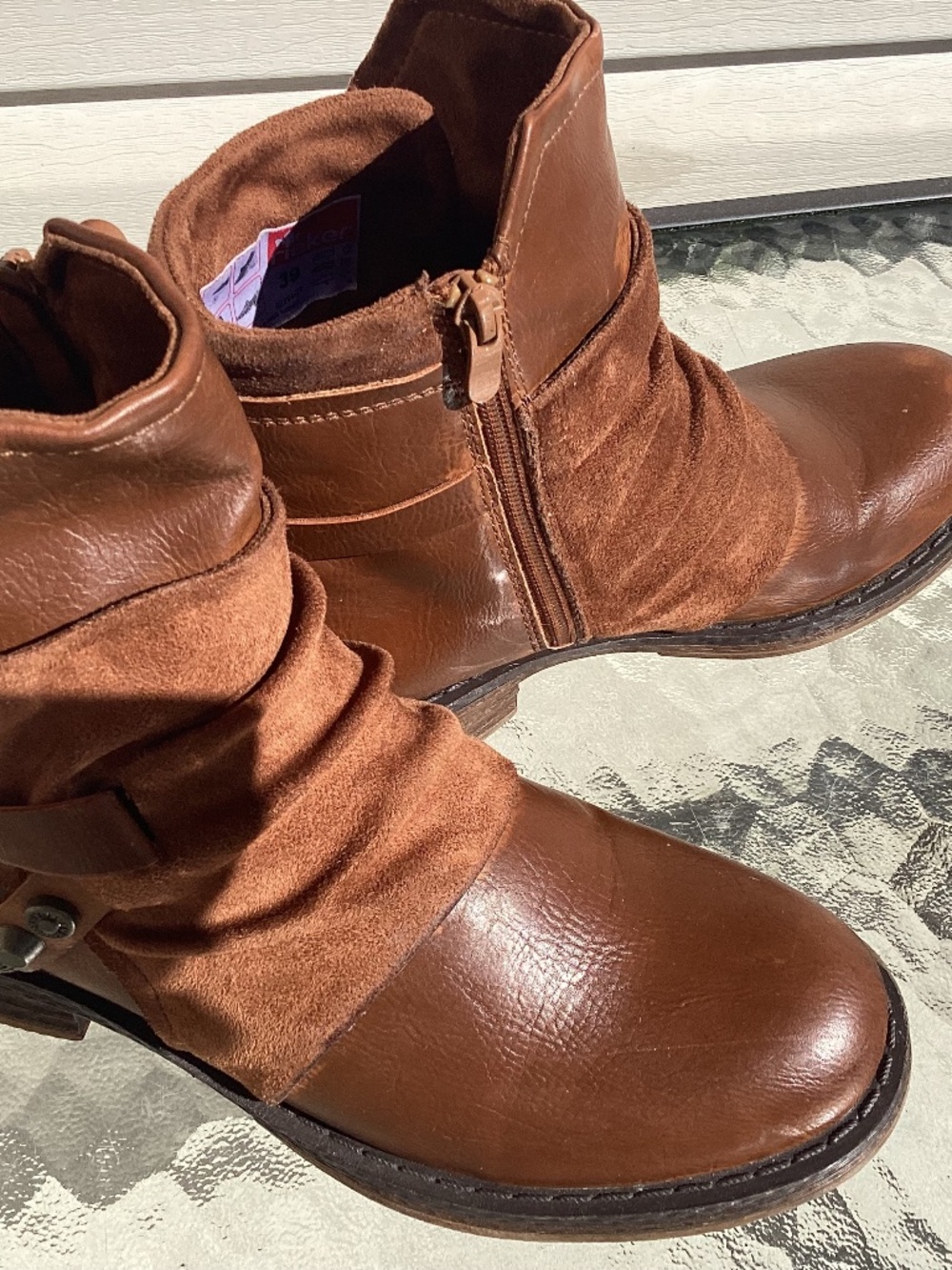 Rieker Women’s Ankle Boots Suede and Leather